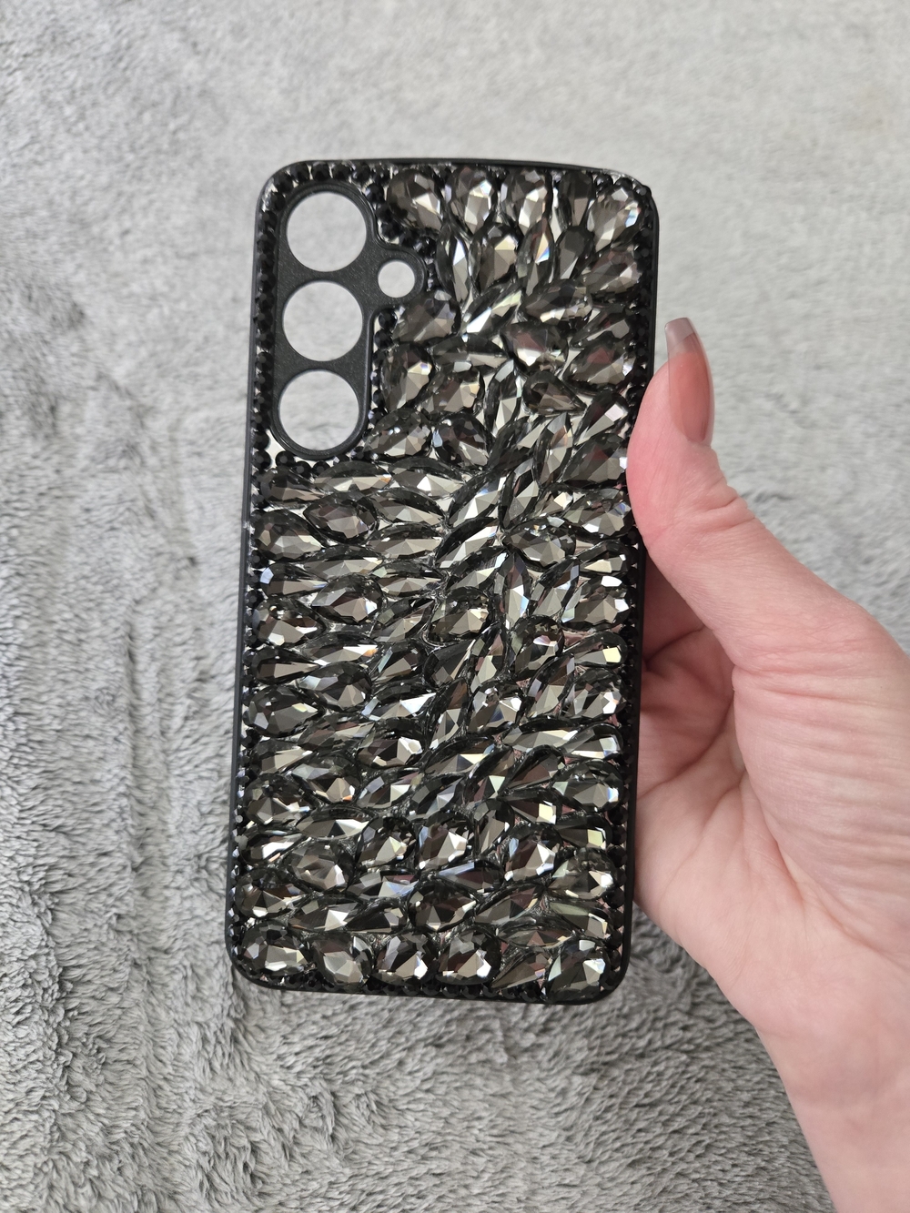 Sparkling Black Rhinestone Phone Case - NWOT